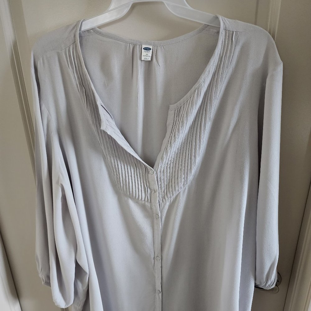 Smocked lightweight blouse